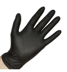 GUANTE NEGRO MICRODIAMANTADO GRASPER 5O UDS.  T. S (7)