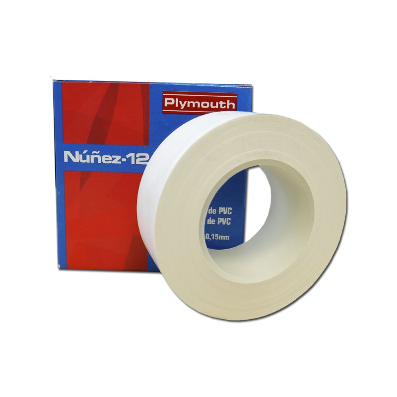 CINTA AISLANTE NUÑEZ  PVC N-12 10MX19MM BLANCO