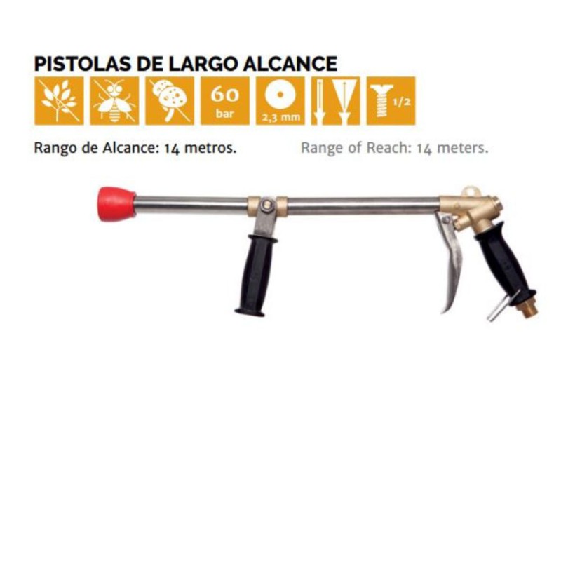 PISTOLA LARGO ALCANCE 14METROS