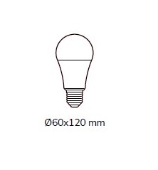 BOMBILLA A60 LED BULB 8W 6500K E27