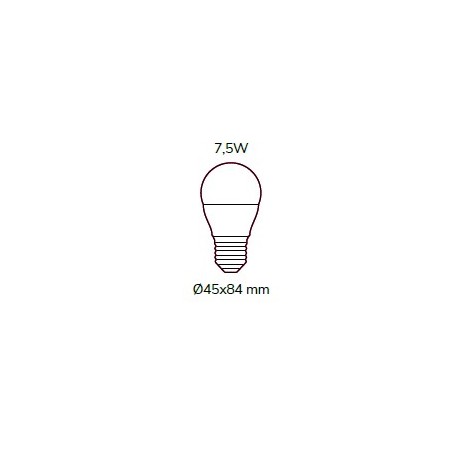 G45 LED BULB 7,5W. Osram LED  6500K E27