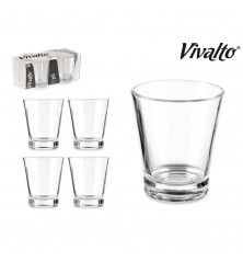 SET 4 VASOS VIDRIO CAFE 85ML