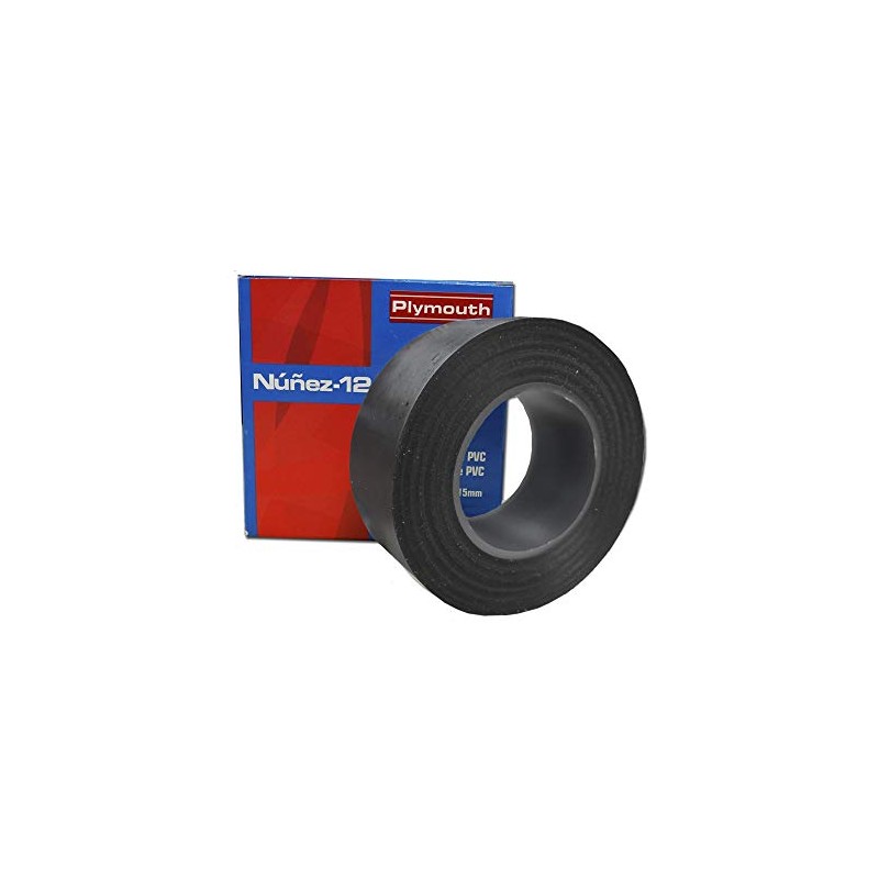 CINTA AISLANTE NUÑEZ PVC N-12 20MX19MM NEGRO
