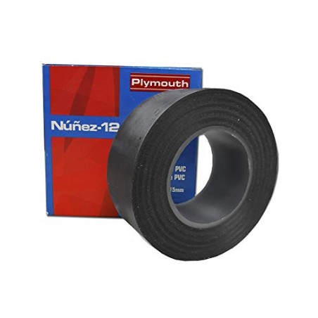 CINTA AISLANTE NUÑEZ PVC N-12 20MX19MM NEGRO