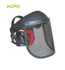 PANTALLA FACIAL DESBROCE CON PROTECTORES AUDITIVOS