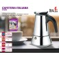 CAFETERA ITALIANA ACERO INOX. 9 TAZAS