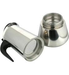 CAFETERA ITALIANA ACERO INOX. 9 TAZAS