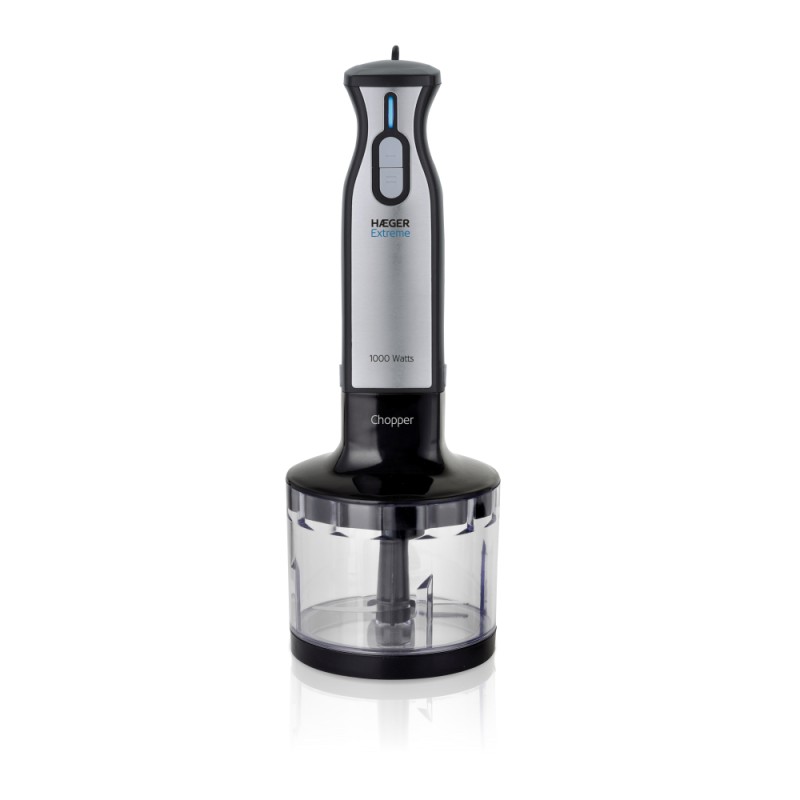 Haeger Extreme Chopper 1000W, Frullatore A Mano Professionale Con Piede In Acciaio Inox E Lama In Titanio, 400 Ml - 6