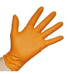 GUANTE NITRILO NARANJA DUNE T XL (10) 50 UDS