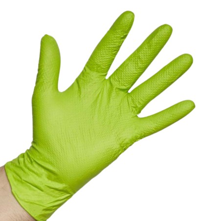 GUANTE VERDE MICRODIAMANTADO GRASPER 5O UDS.  T.  L (9)