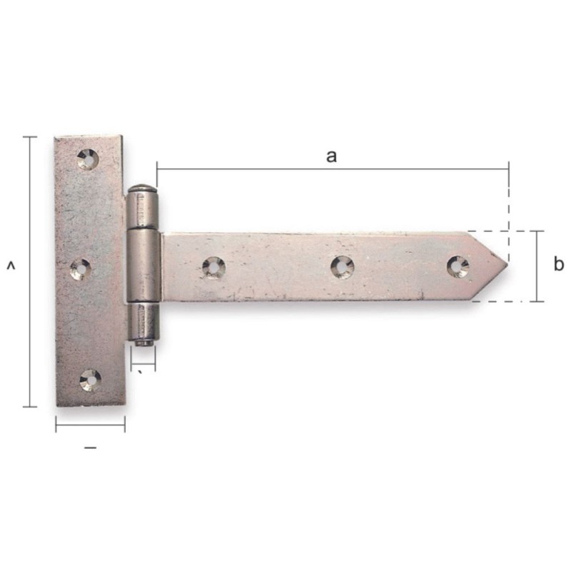 BISAGRA CHAPA EMBISAGRADA 40cm