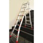 ESCALERA MULTIPOSICION M75 ALUMINIO PASOS 3X4 ALTURA 2,83