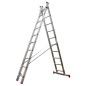 ESCALERA L66 DOBLE ALTURA 3+3 PASOS 2X11