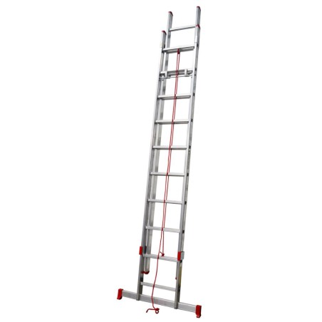 ESCALERA L66 DOBLE/CUERDA ALTURA 4+4 PASOS 2X15